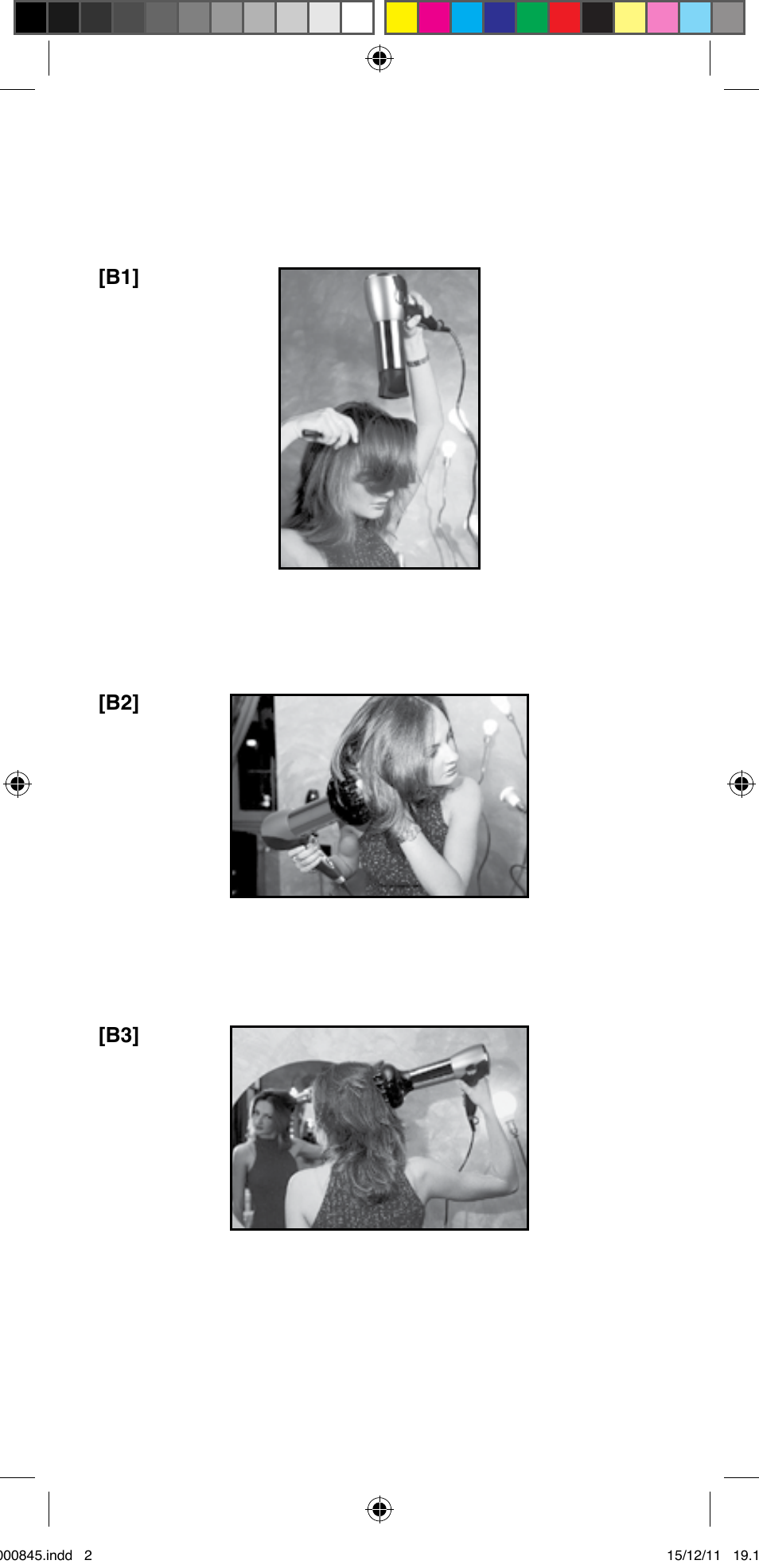 B1] [b2] [b3 | Imetec BELLISSIMA PROFESSIONAL P1 2500 User Manual | Page 3 / 76