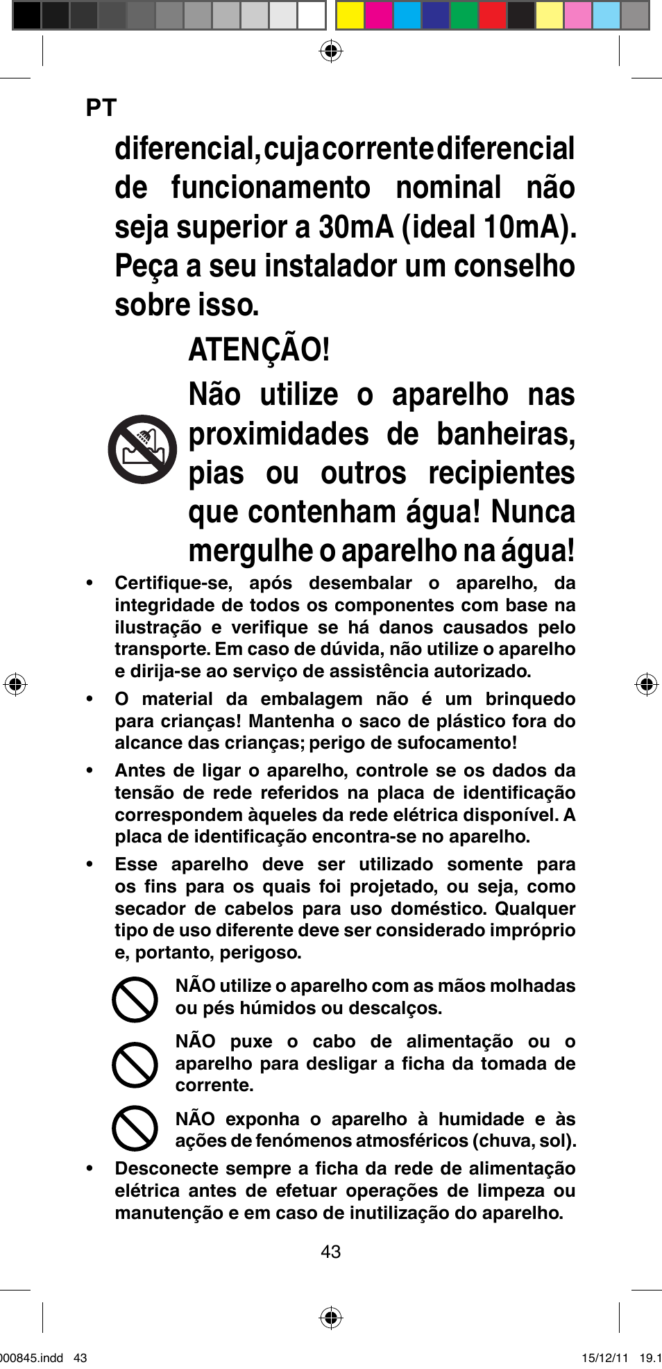 Imetec BELLISSIMA PROFESSIONAL P1 2500 User Manual | Page 46 / 76