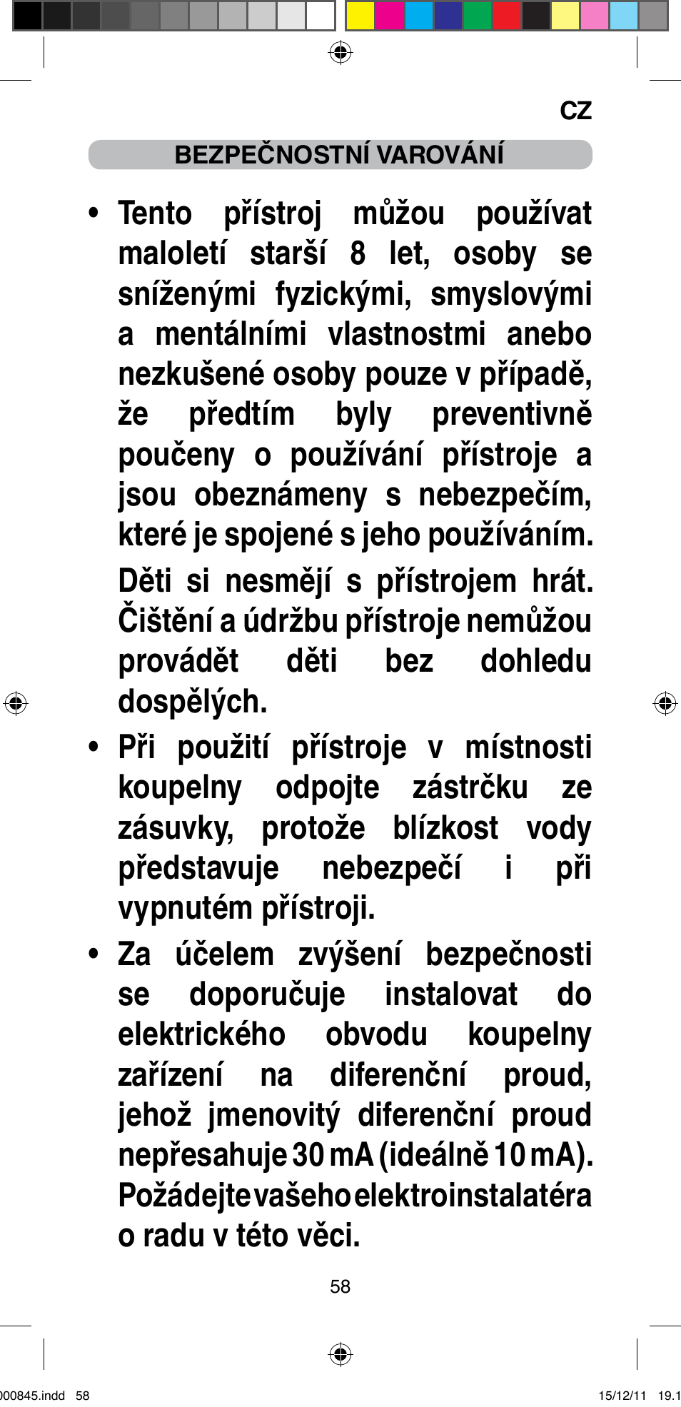 Imetec BELLISSIMA PROFESSIONAL P1 2500 User Manual | Page 61 / 76