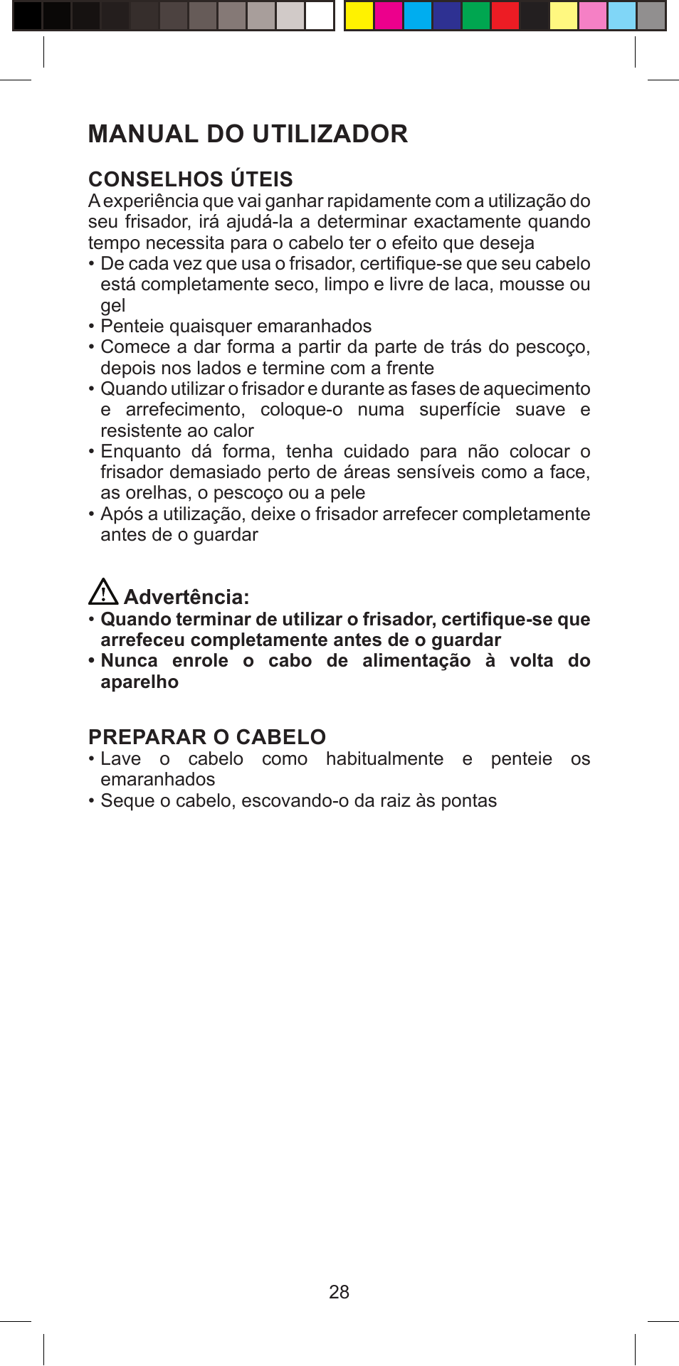 Manual do utilizador | Imetec BELLISSIMA PROFESSIONAL G10 900 User Manual | Page 31 / 57
