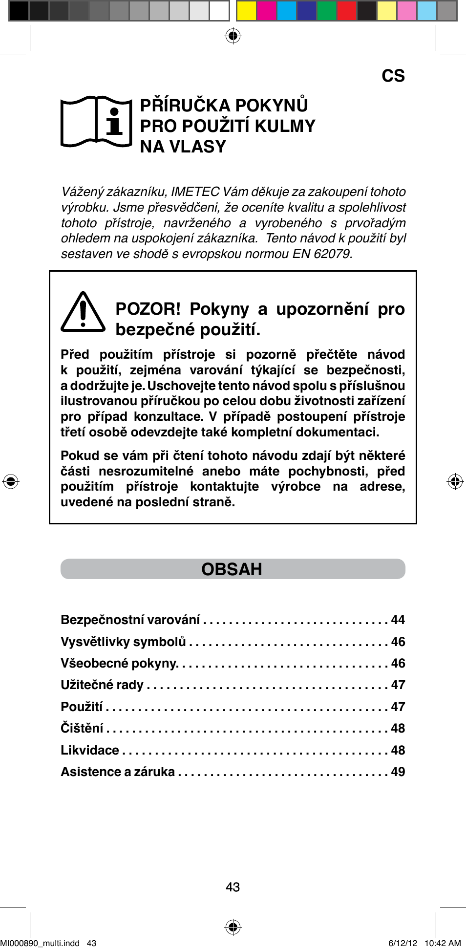Imetec BELLISSIMA G13 50 User Manual | Page 45 / 65