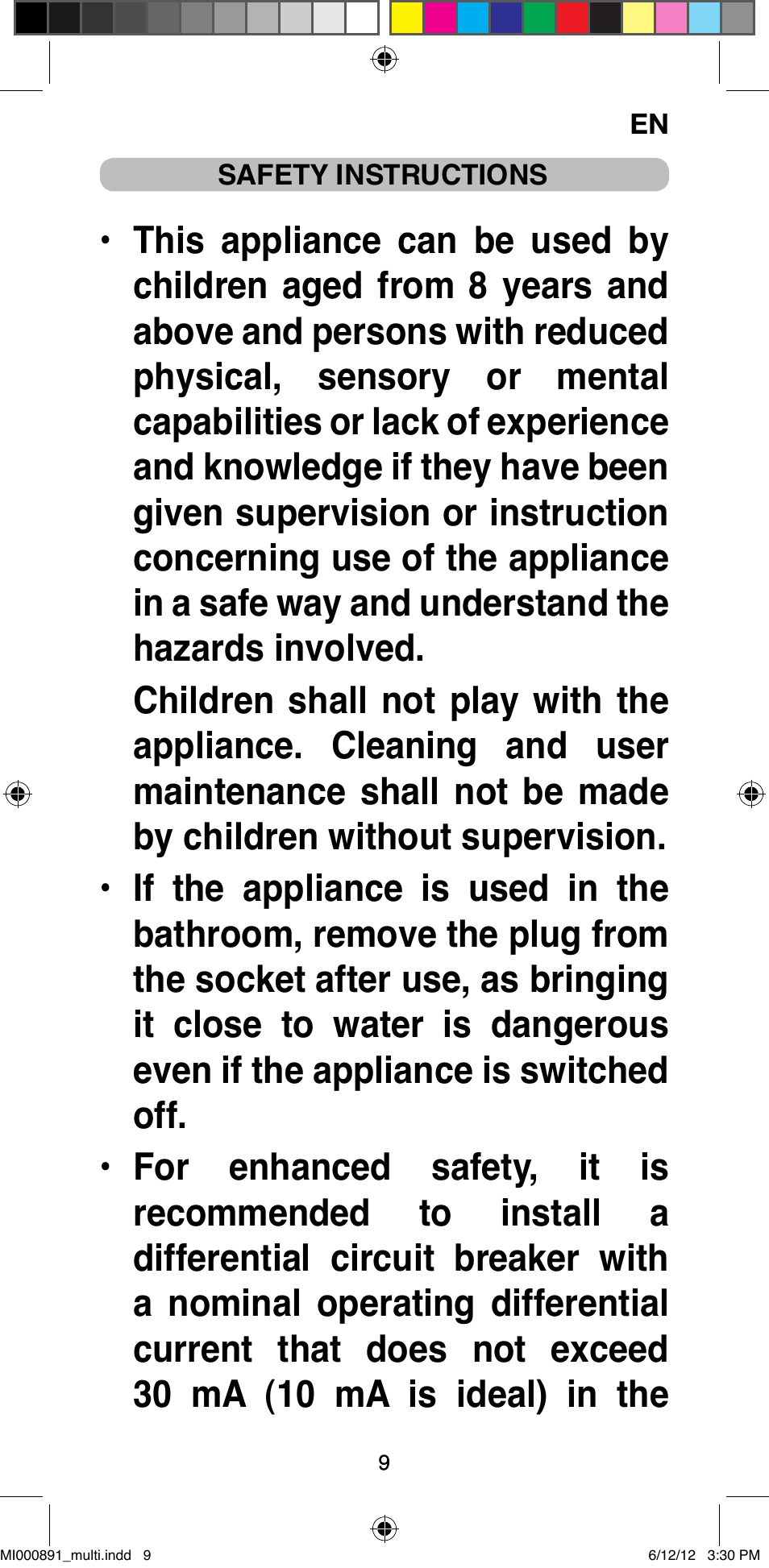 Imetec BELLISSIMA B 100 User Manual | Page 11 / 65