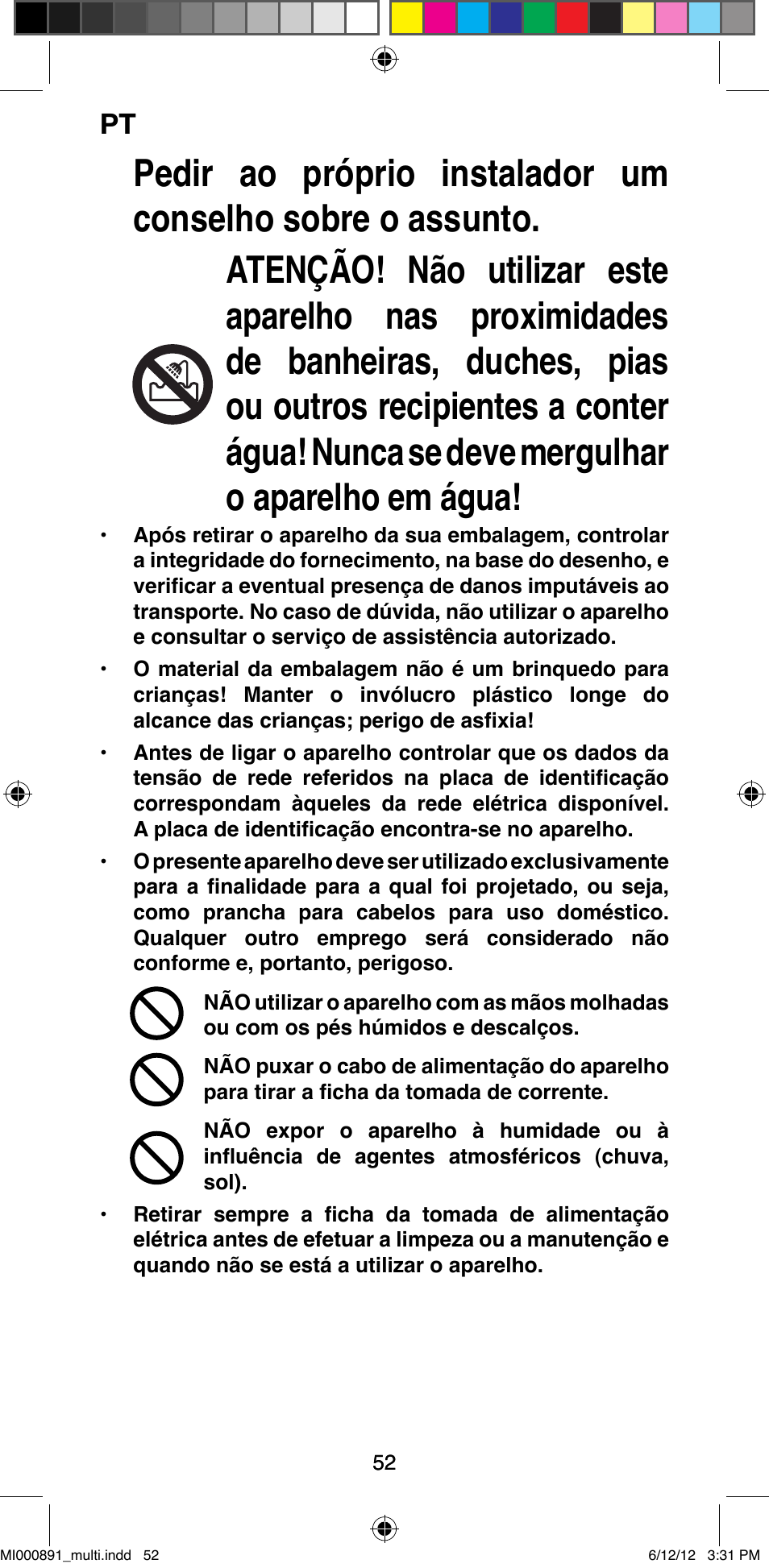 Imetec BELLISSIMA B 100 User Manual | Page 54 / 65