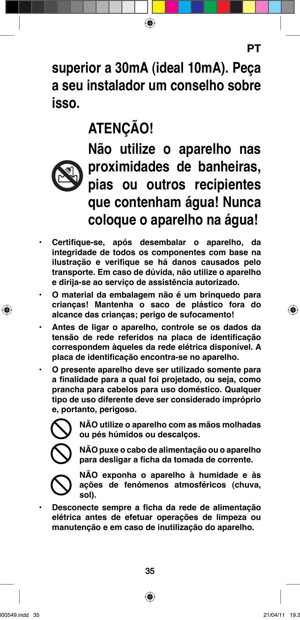 Imetec BELLISSIMA CREATIVITY STYLE CREATOR B7 500 User Manual | Page 37 / 66