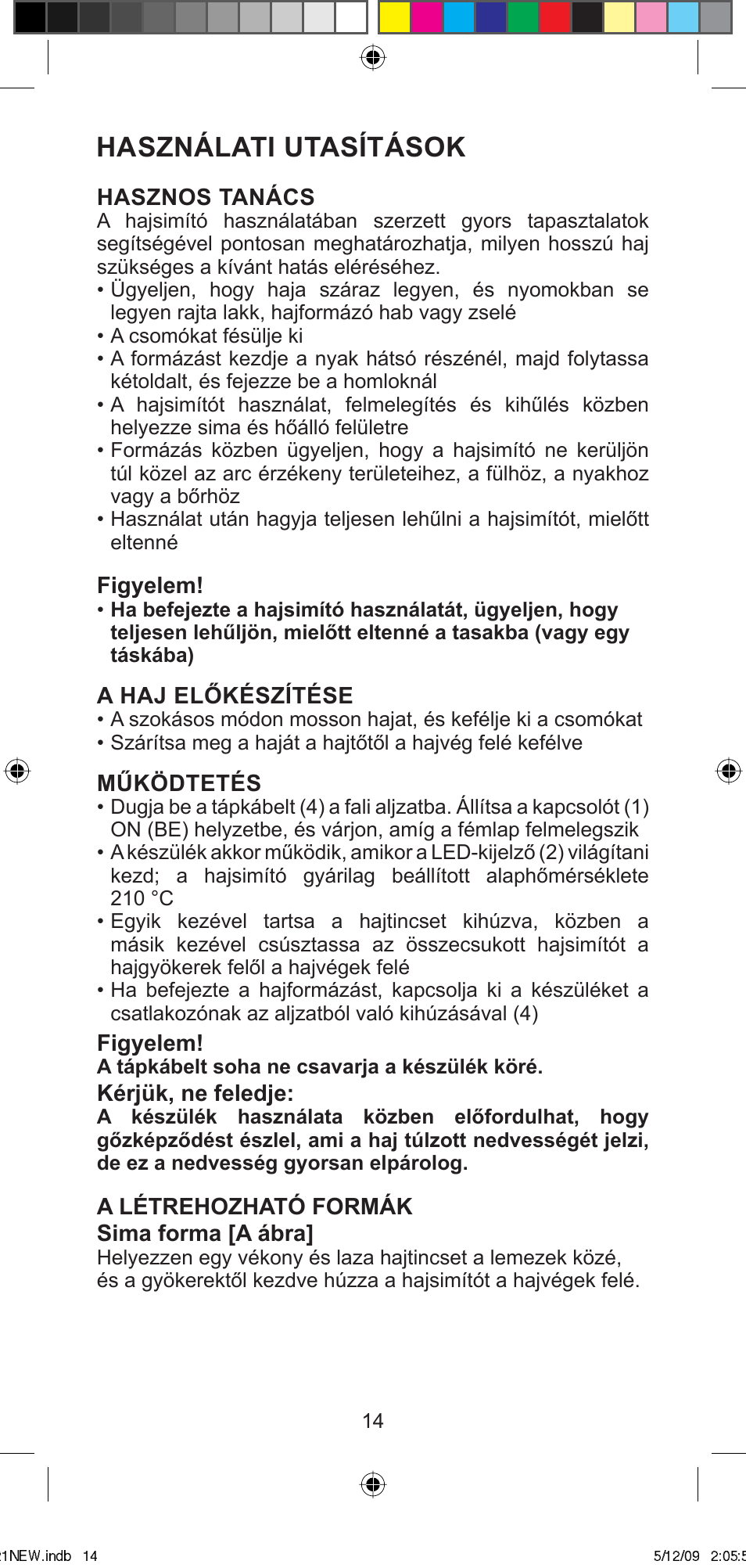 Használati utasítások | Imetec BELLISSIMA MINI MC210 User Manual | Page 17 / 49
