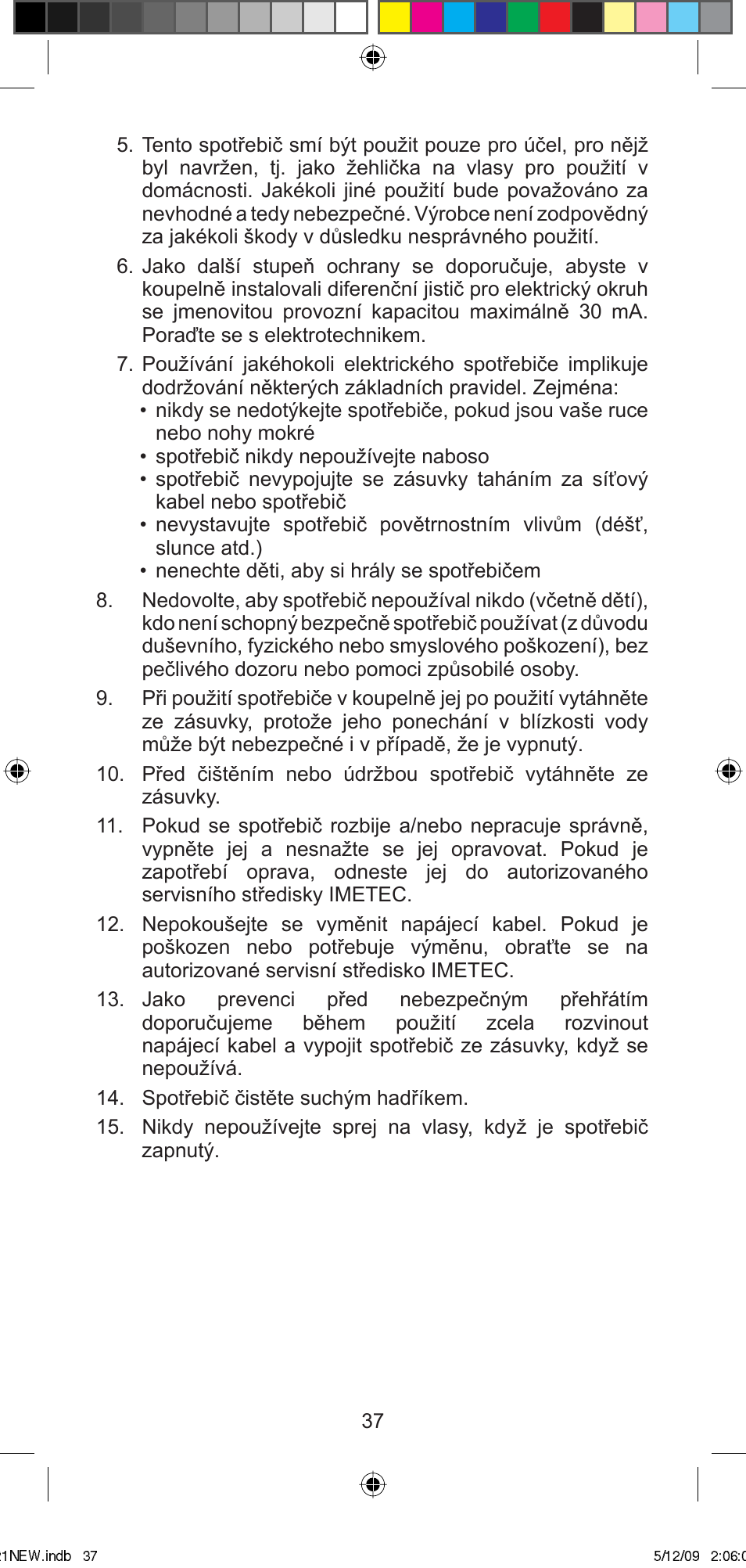 Imetec BELLISSIMA MINI MC210 User Manual | Page 40 / 49