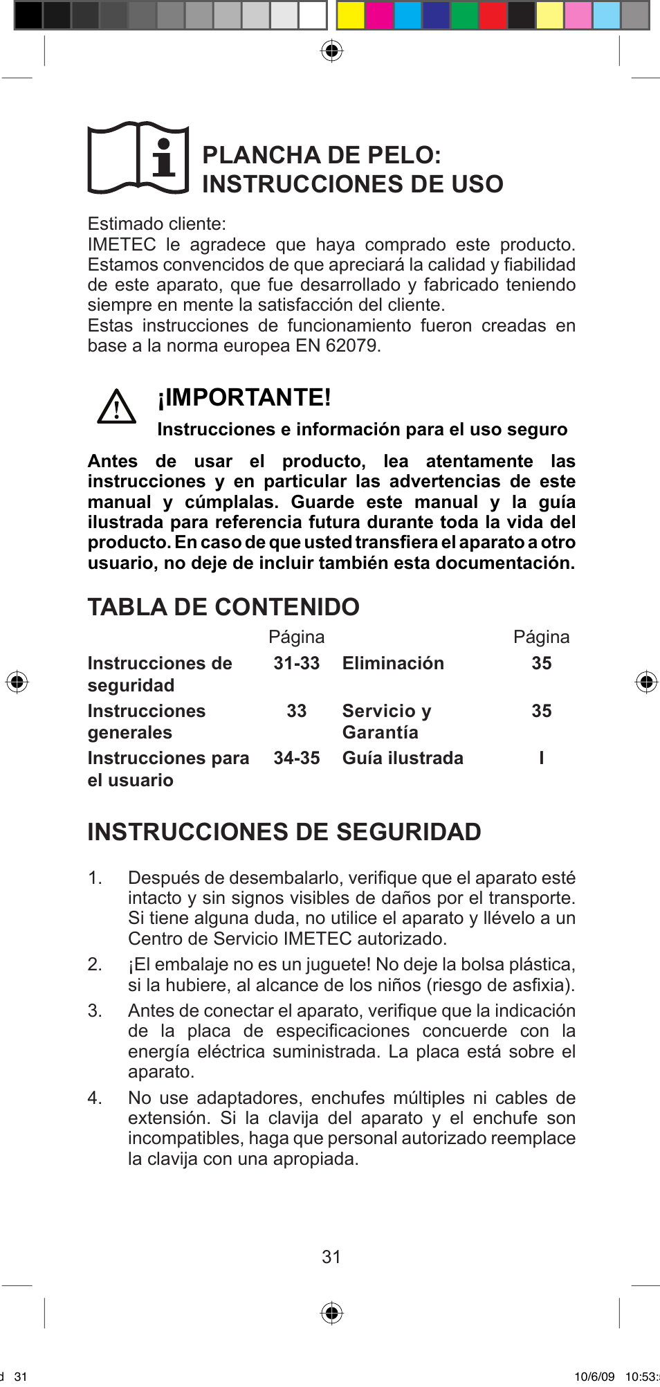 Imetec BELLISSIMA MINI MF 200 User Manual | Page 33 / 47