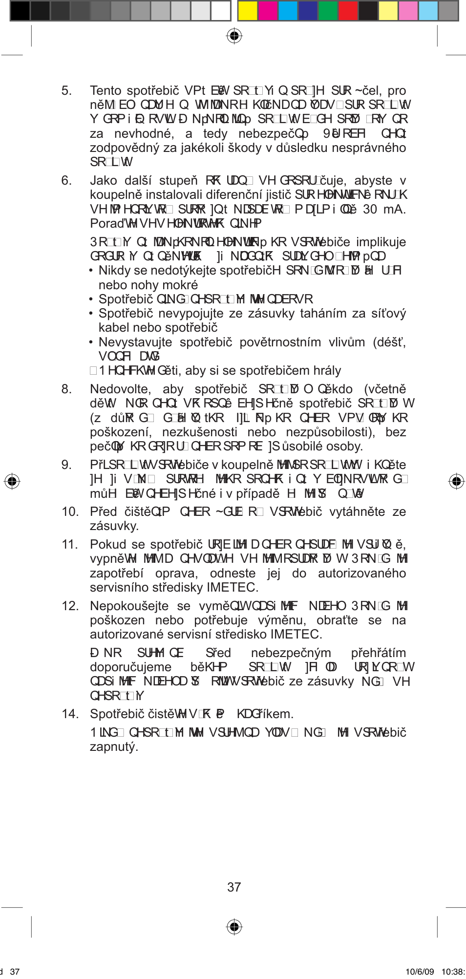 Imetec BELLISSIMA MINI MF 200 User Manual | Page 39 / 47