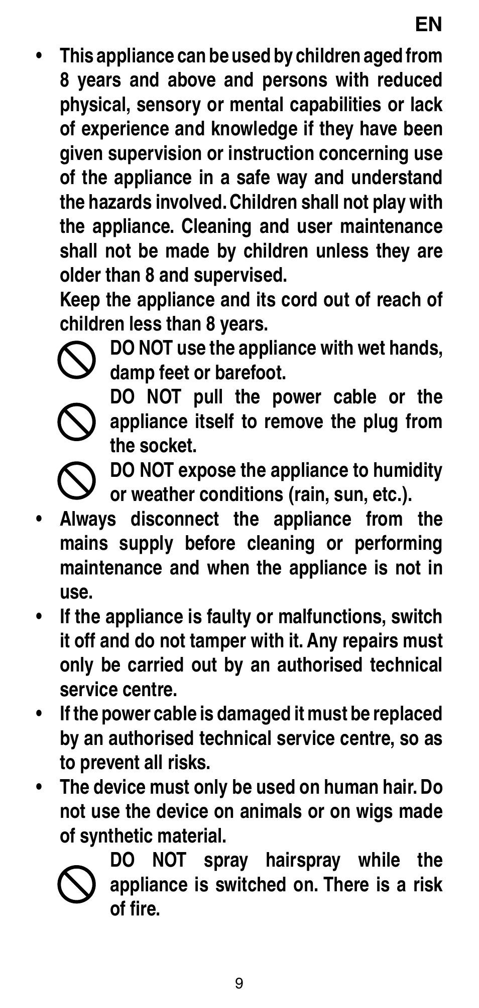 Imetec BELLISSIMA MAGIC STYLE PB4 38 User Manual | Page 11 / 62
