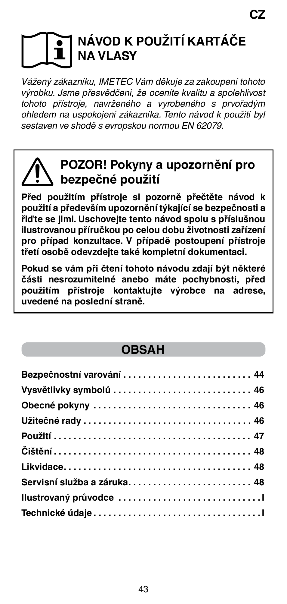 Imetec BELLISSIMA MAGIC STYLE PB4 38 User Manual | Page 45 / 62