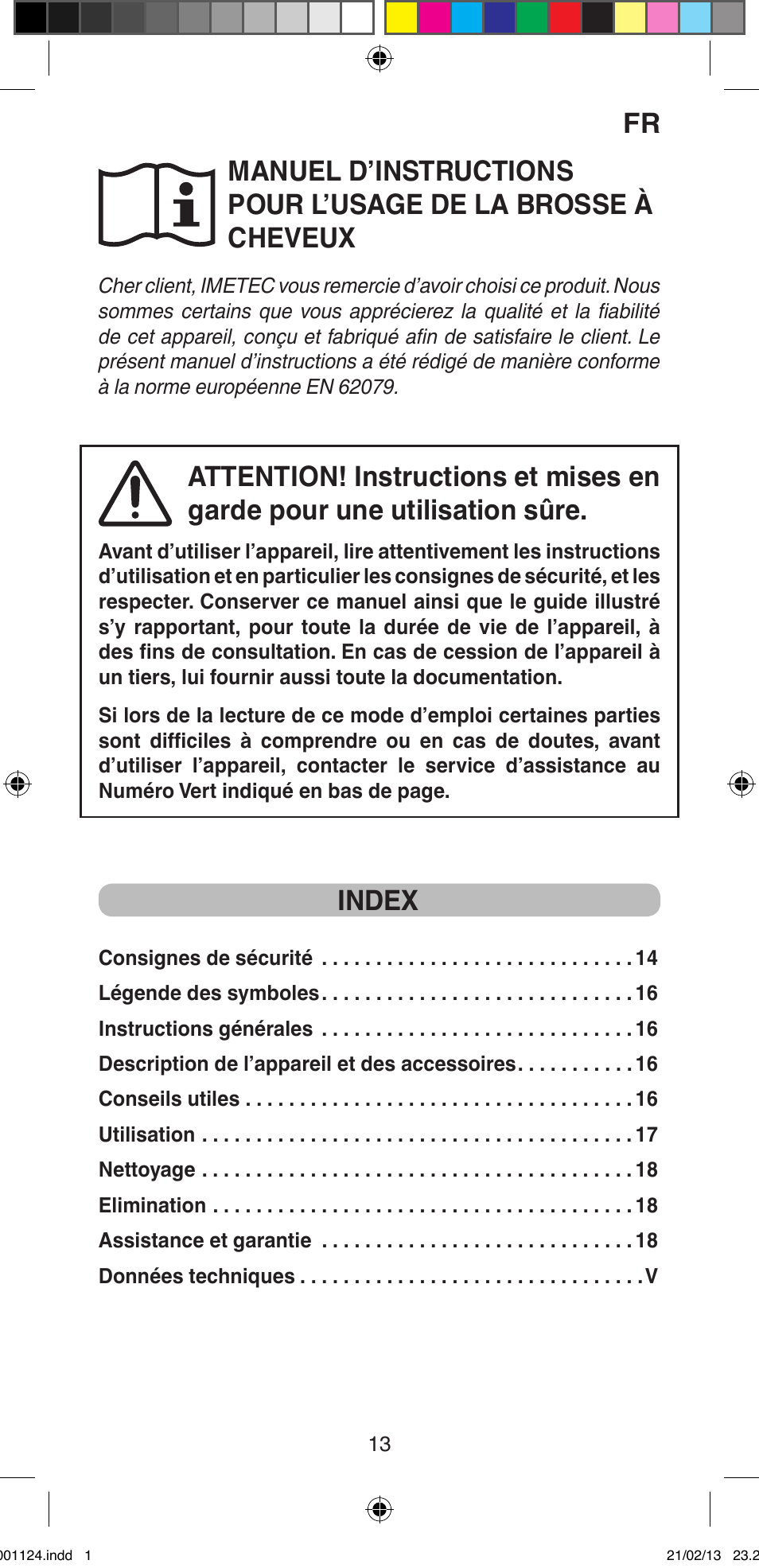 Index | Imetec BELLISSIMA MAGIC STYLE PB1 25 User Manual | Page 15 / 56