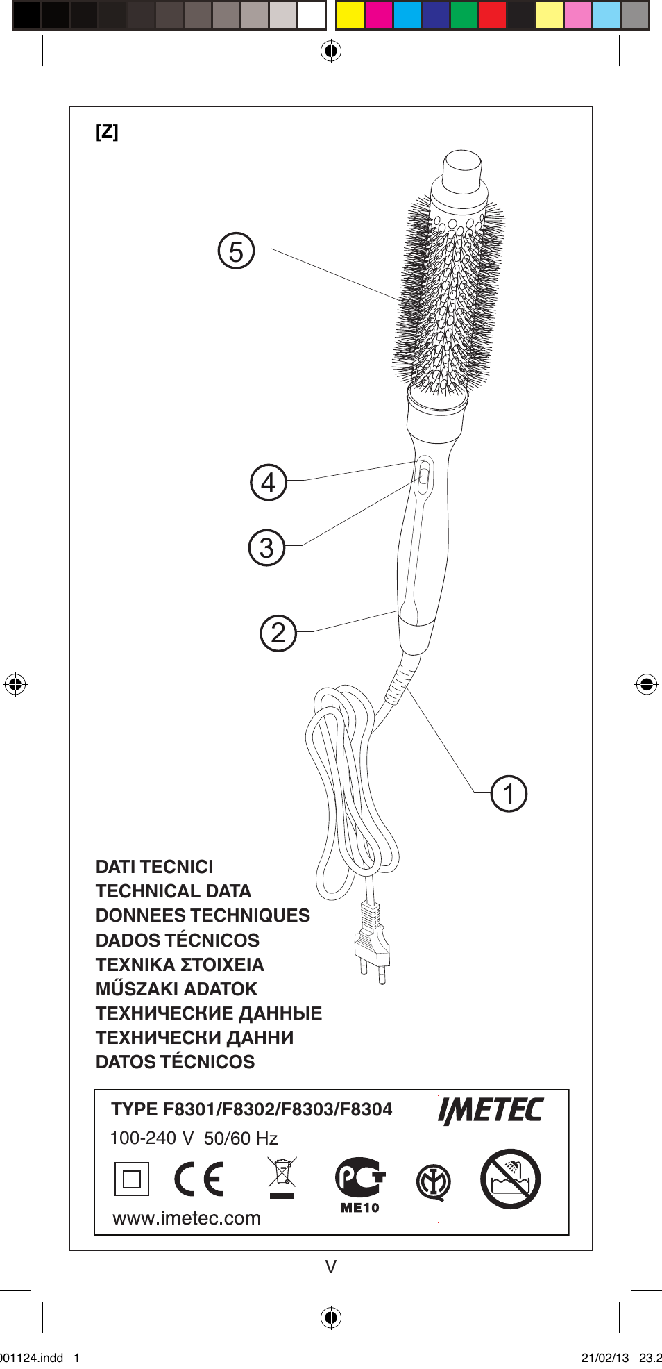 Imetec BELLISSIMA MAGIC STYLE PB1 25 User Manual | Page 2 / 56