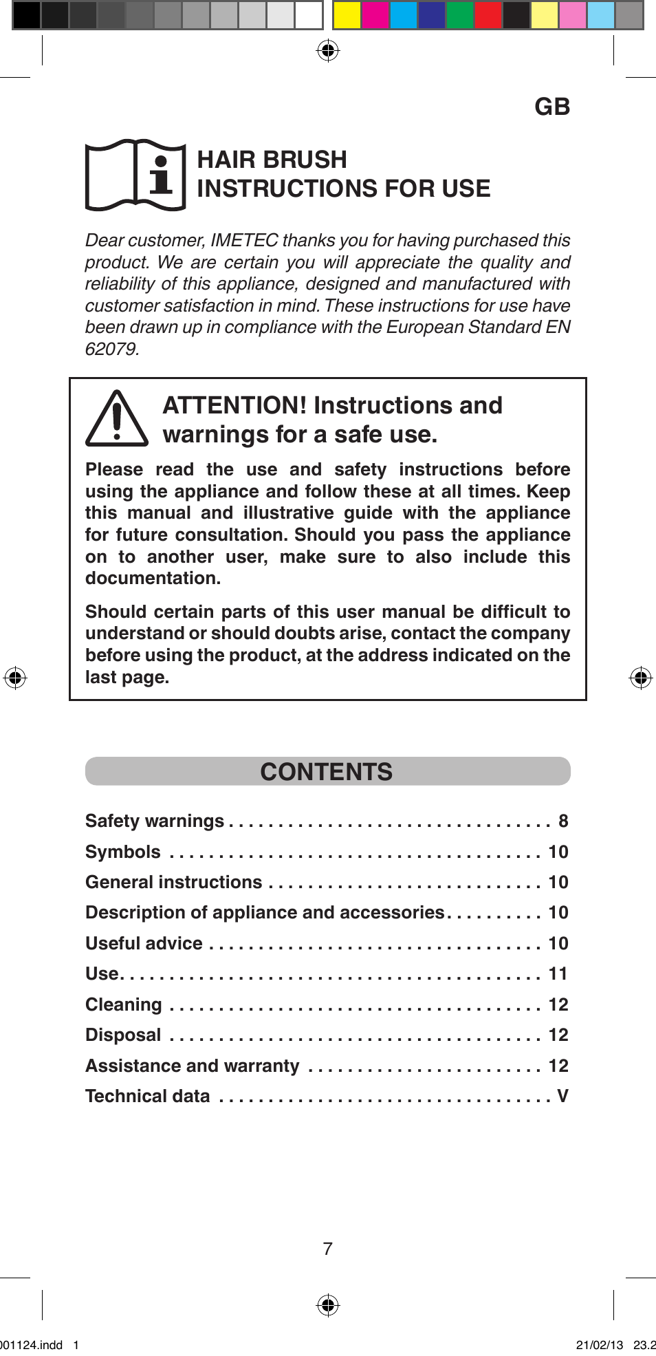 Imetec BELLISSIMA MAGIC STYLE PB1 25 User Manual | Page 9 / 56