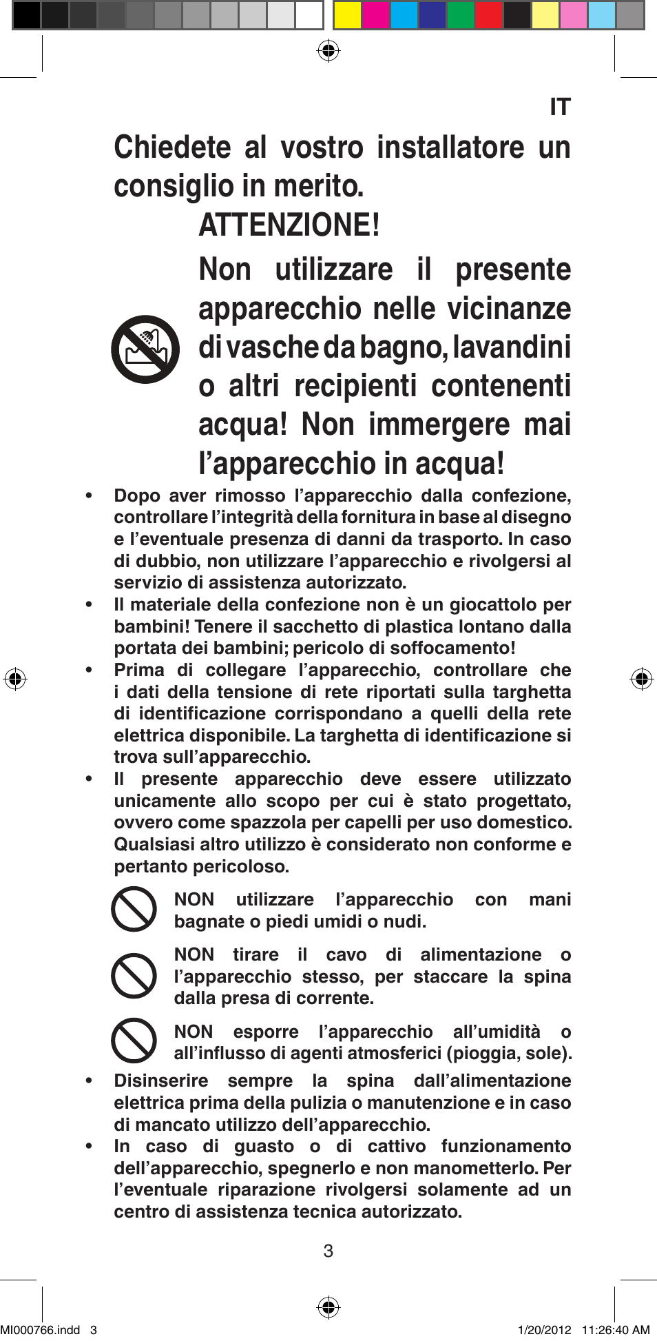 Imetec BELLISSIMA MAGIC STYLE PB1 30 User Manual | Page 5 / 50