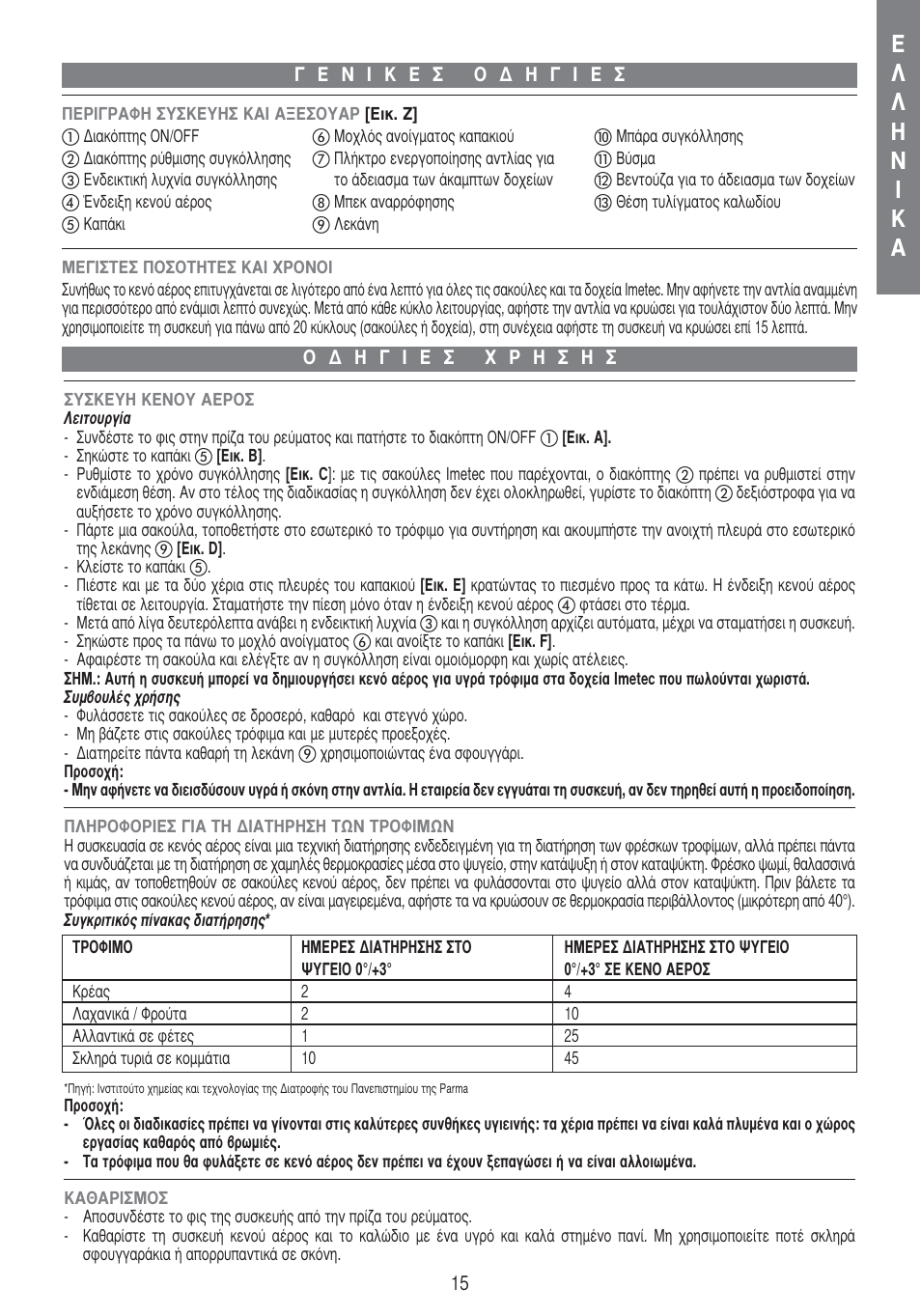 Imetec PROFESSIONAL SERIE VM 1000 User Manual | Page 17 / 29