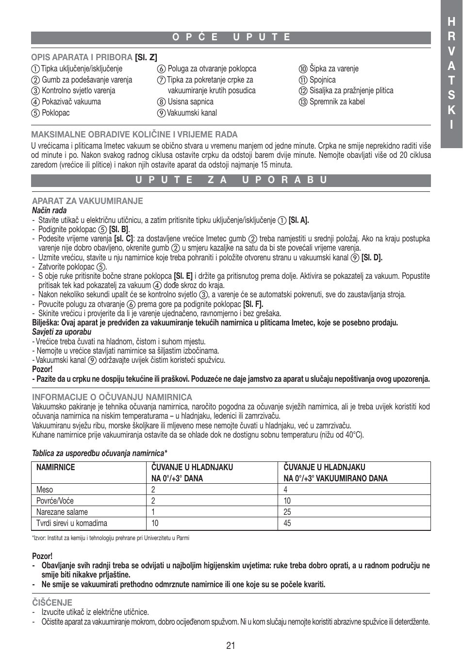 Imetec PROFESSIONAL SERIE VM 1000 User Manual | Page 23 / 29