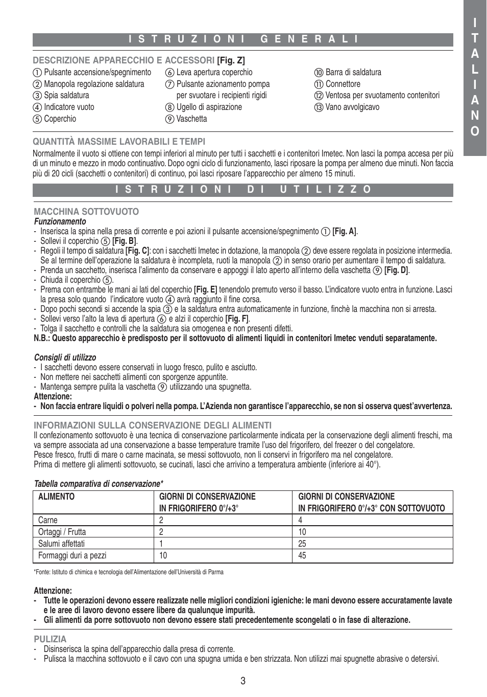 Imetec PROFESSIONAL SERIE VM 1000 User Manual | Page 5 / 29