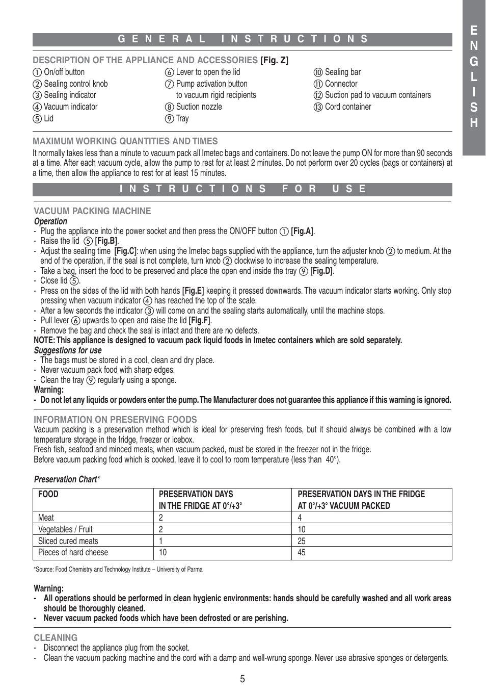 Imetec PROFESSIONAL SERIE VM 1000 User Manual | Page 7 / 29
