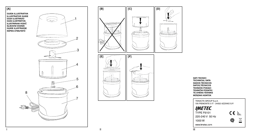 Imetec PROFESSIONAL SERIE CH 2000 User Manual | Page 2 / 50
