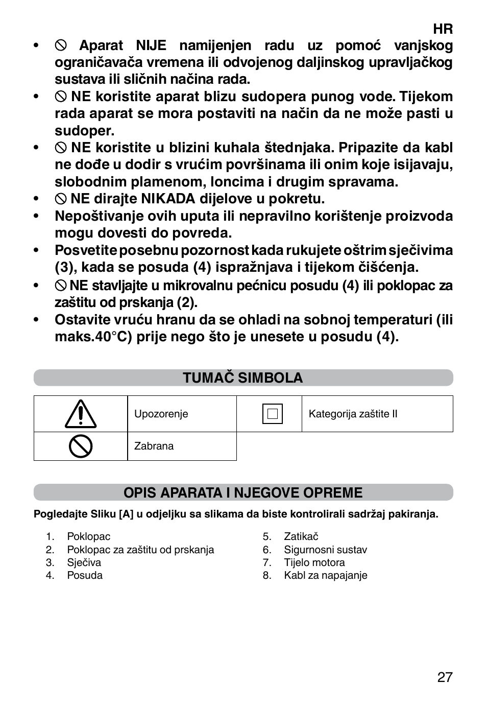 Imetec PROFESSIONAL SERIE CH 2000 User Manual | Page 29 / 50
