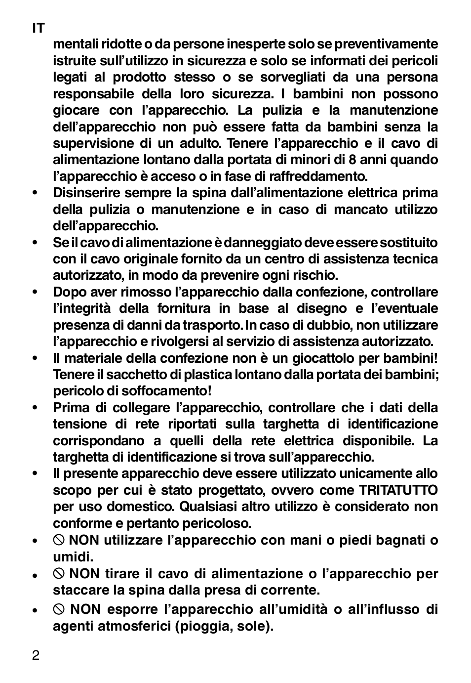 Imetec PROFESSIONAL SERIE CH 2000 User Manual | Page 4 / 50