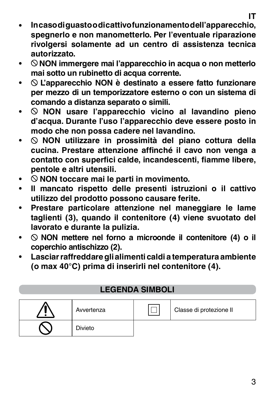 Imetec PROFESSIONAL SERIE CH 2000 User Manual | Page 5 / 50
