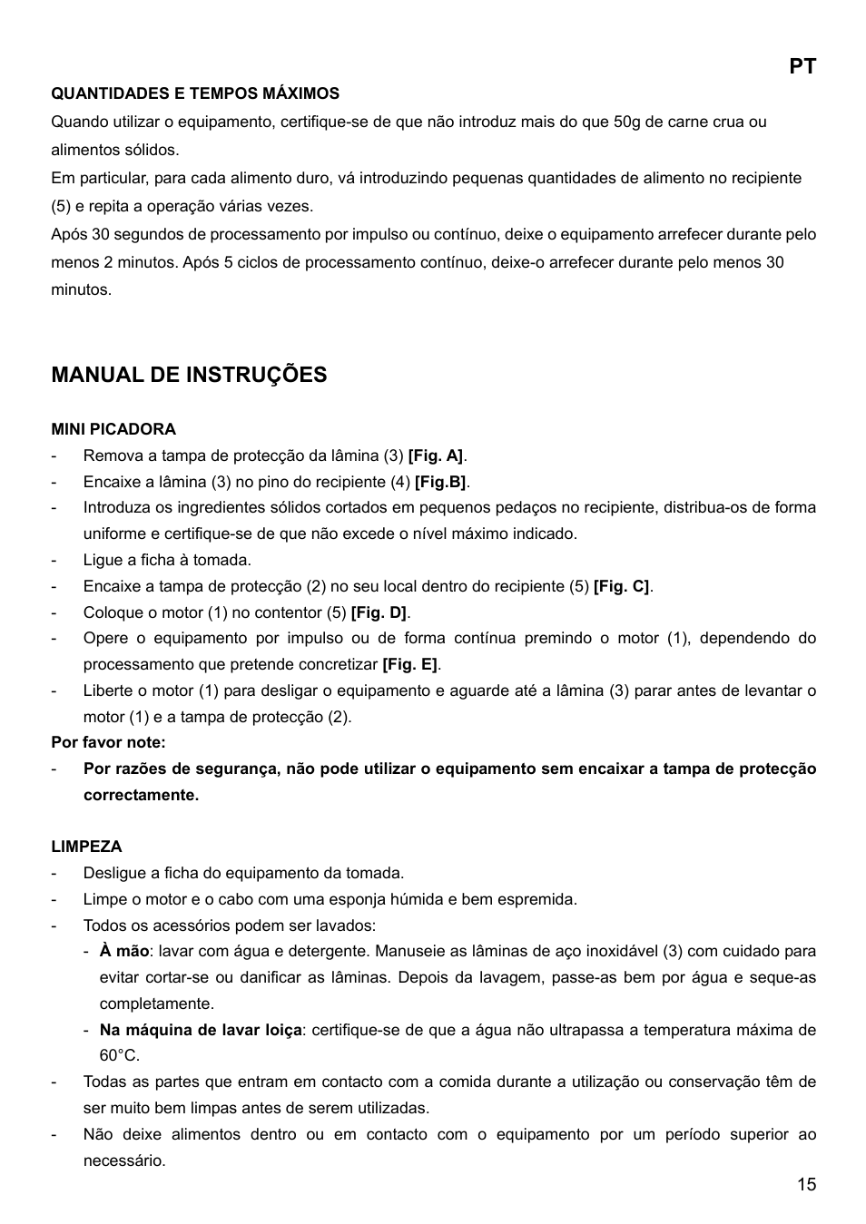 Manual de instruções | Imetec BIMBO HM3 User Manual | Page 17 / 30