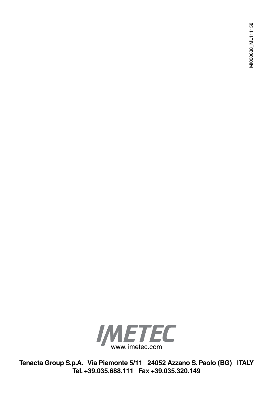 Imetec ECO CH User Manual | Page 30 / 30