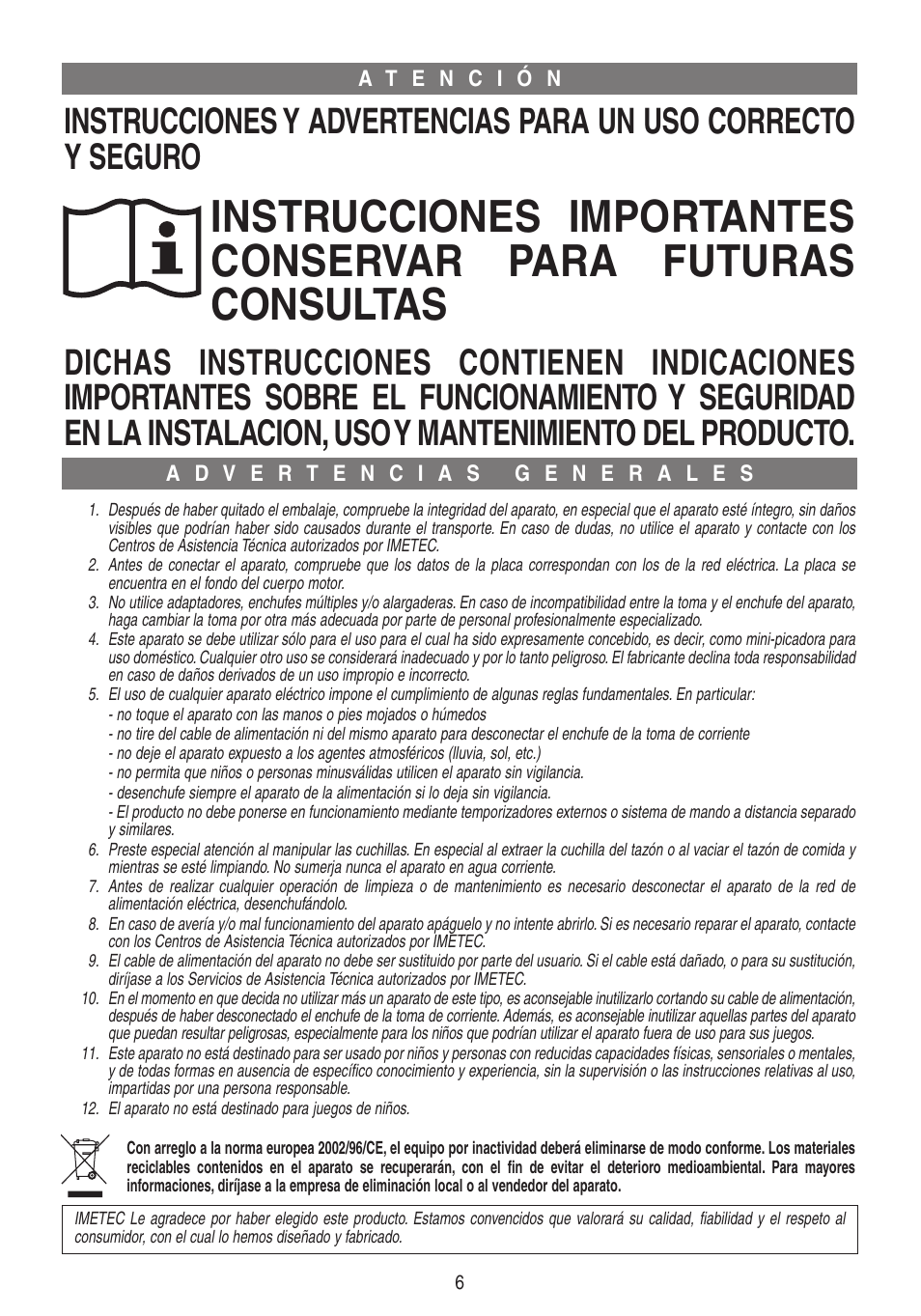 Xst17371-istr-es | Imetec DOLCEVITA CH4 User Manual | Page 7 / 24