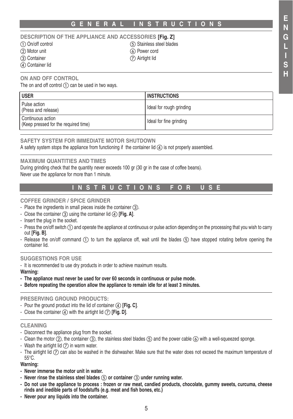 Imetec DOLCEVITA CG1 User Manual | Page 6 / 16