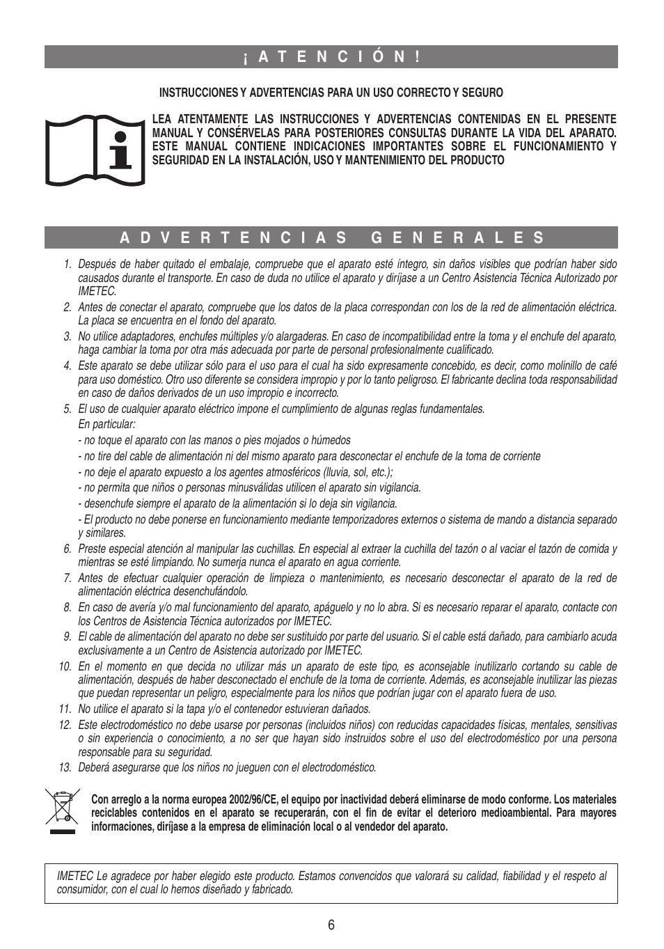 Xst19829-istr-es | Imetec DOLCEVITA CG1 User Manual | Page 7 / 16