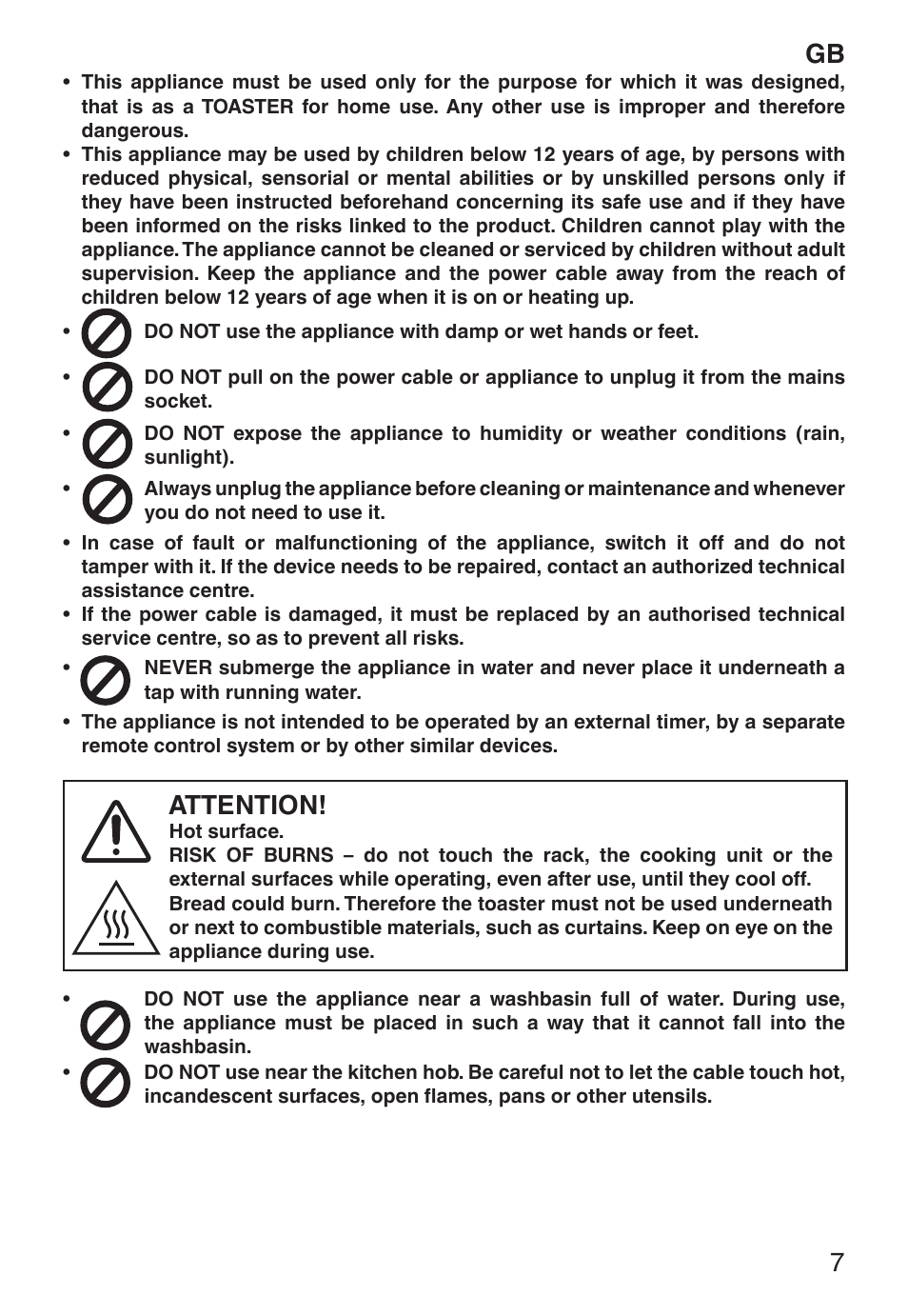 Attention | Imetec ECO TS User Manual | Page 12 / 36