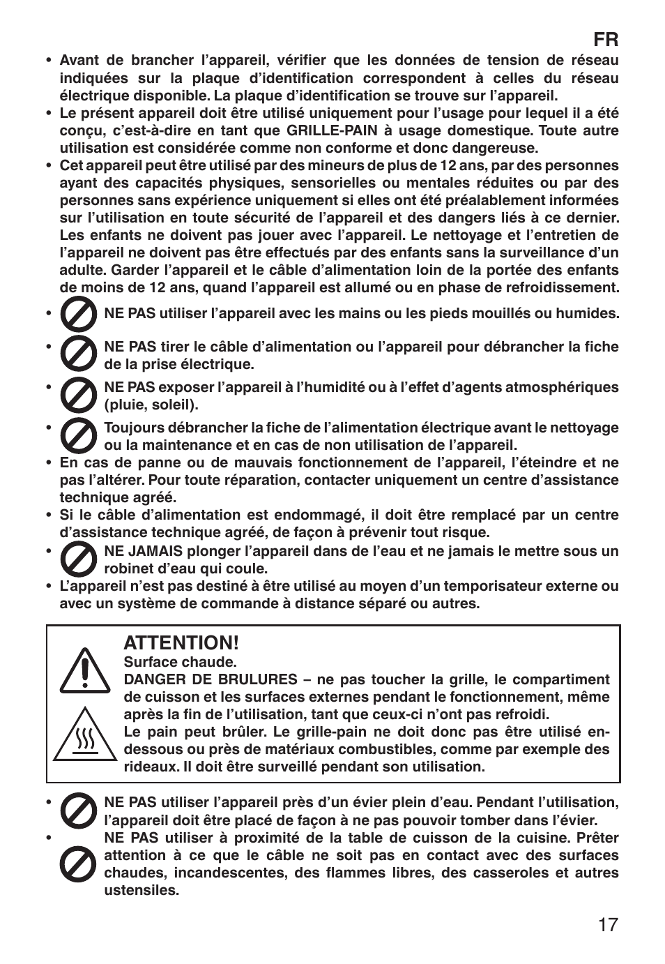 Attention | Imetec ECO TS User Manual | Page 22 / 36