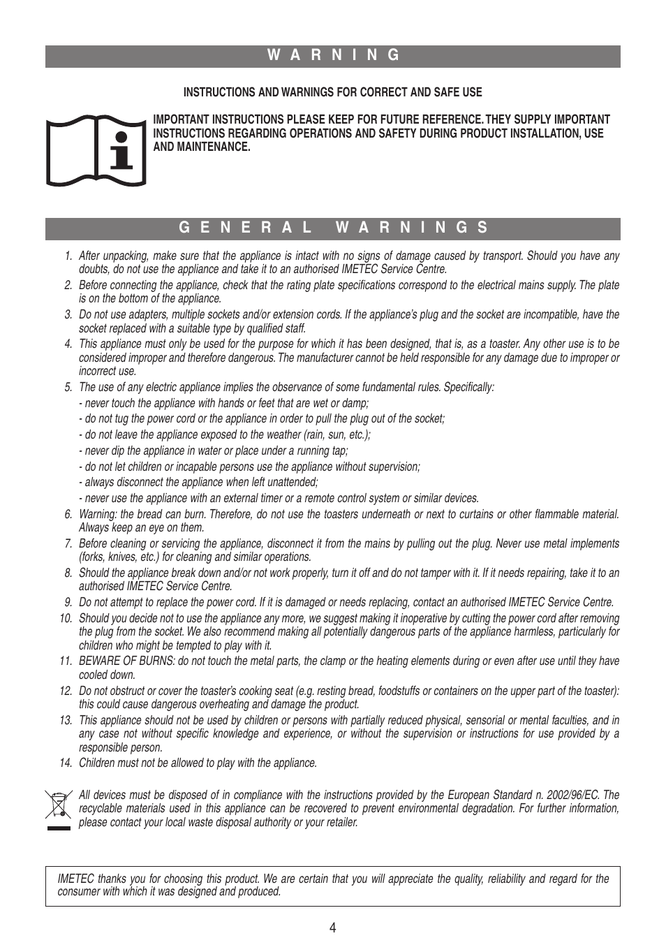 Xst21388-istr-en.qxd_02-xst21388-istr-en.qxd | Imetec DOLCEVITA TS4 User Manual | Page 5 / 10