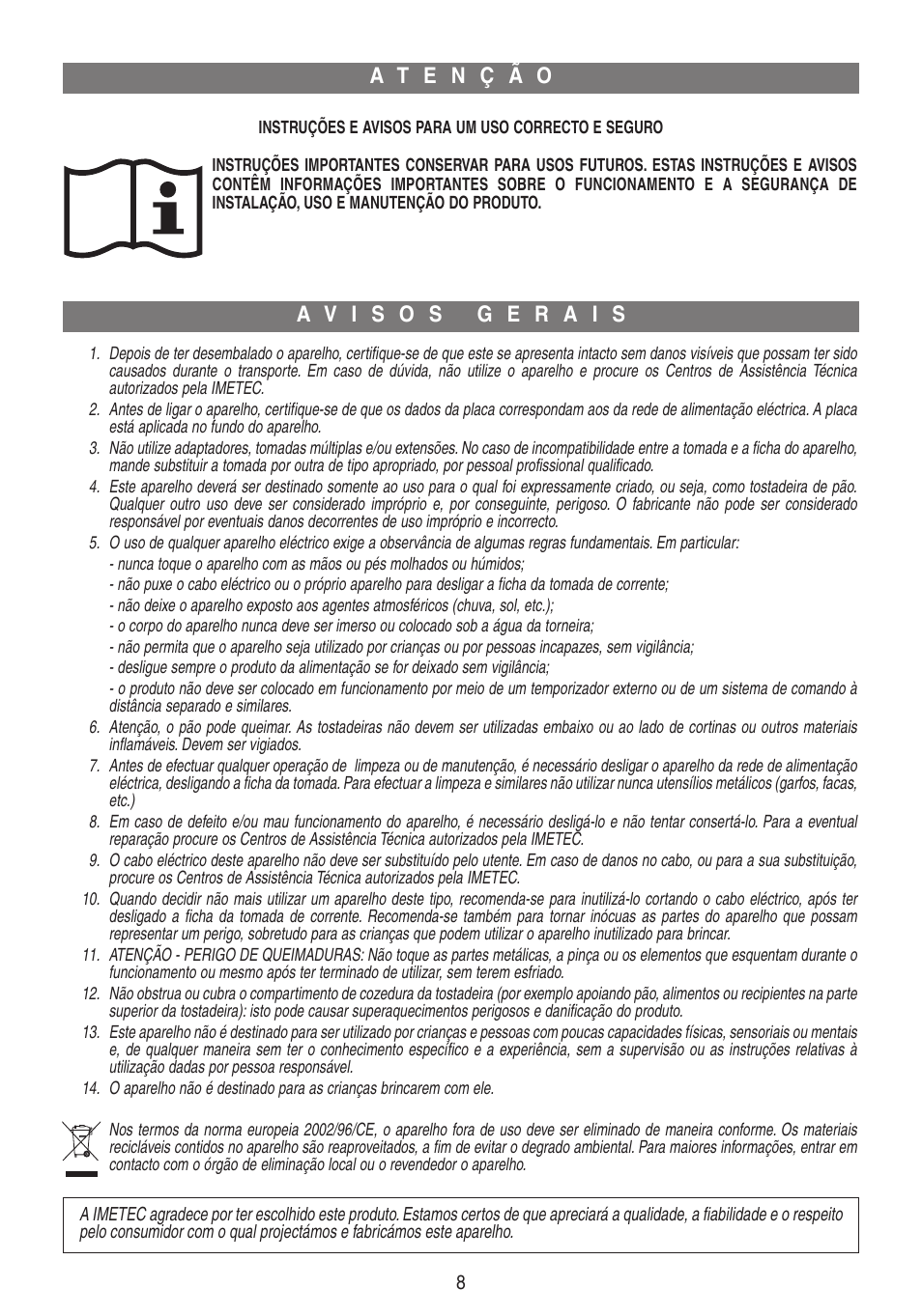 Xst21388-istr-pt.qxd_04-xst21388-istr-pt.qxd | Imetec DOLCEVITA TS4 User Manual | Page 9 / 10
