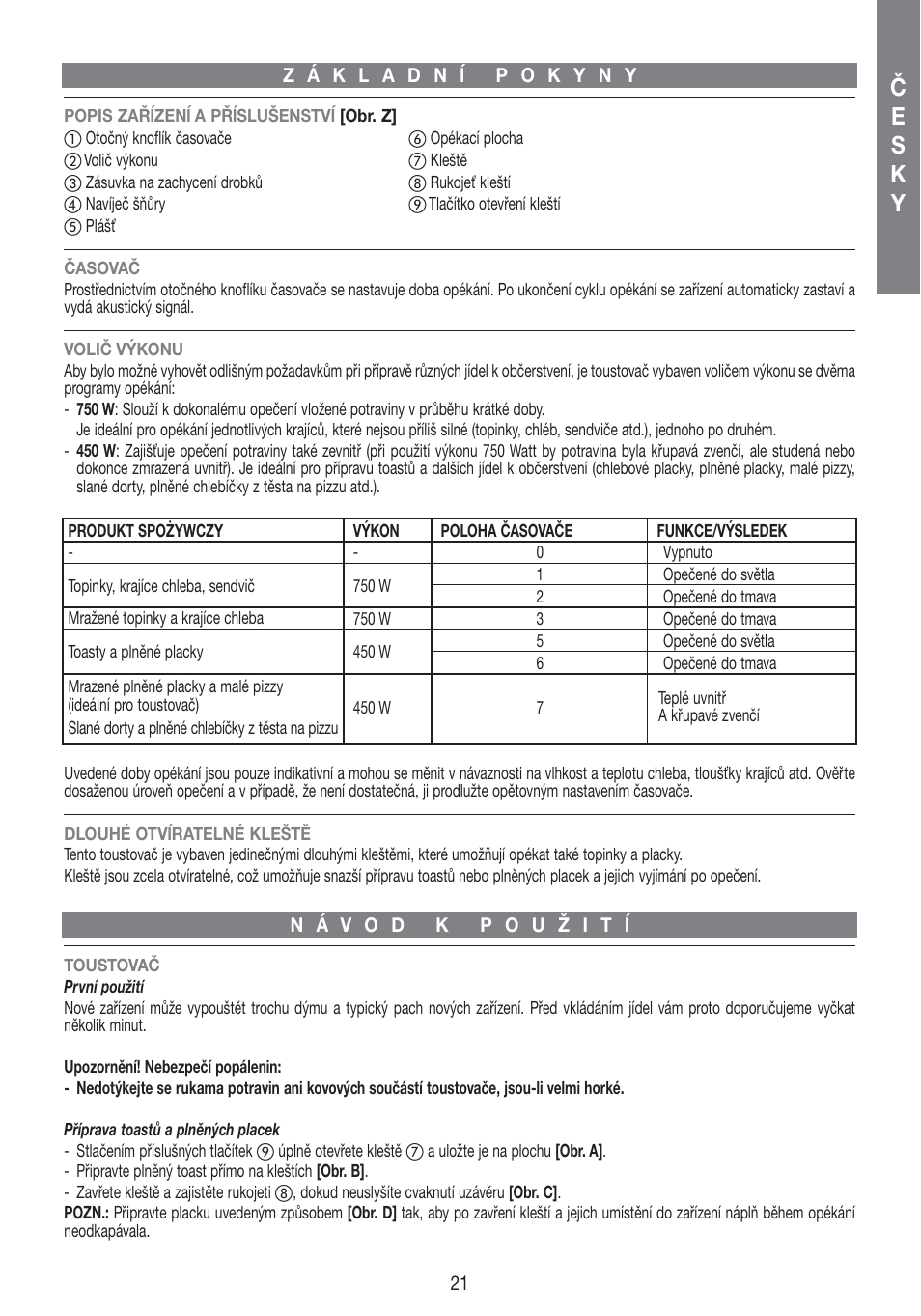 Če s k y | Imetec DOLCEVITA TS5 User Manual | Page 23 / 41