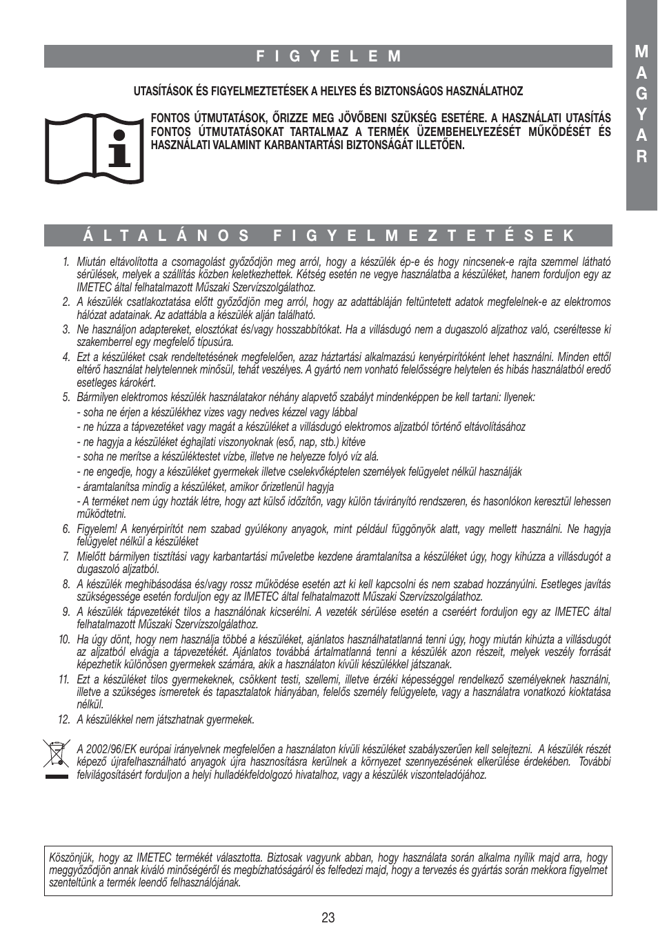 Imetec DOLCEVITA TS5 User Manual | Page 25 / 41