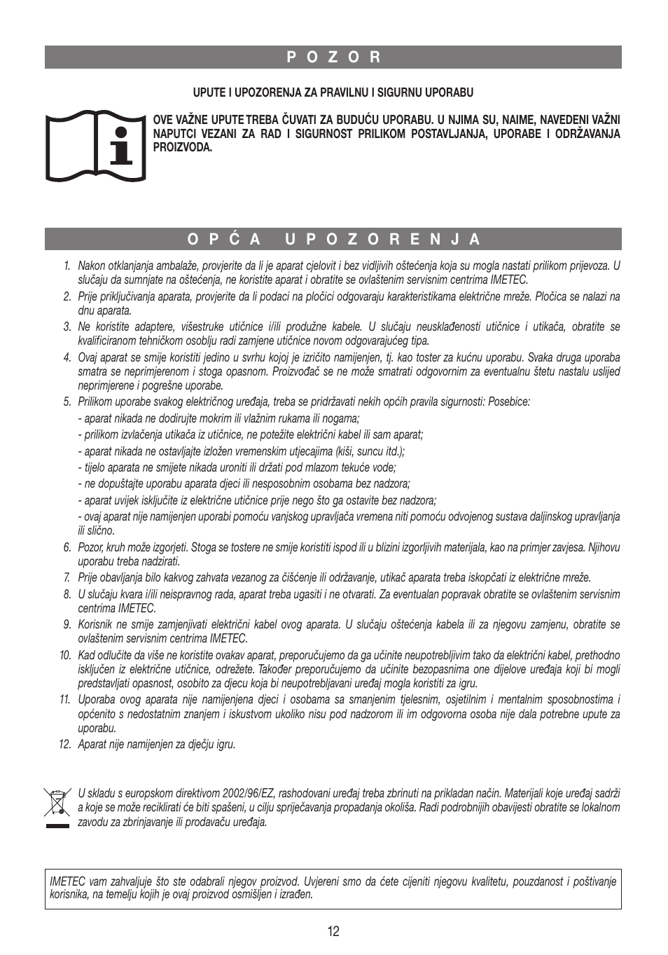 Xst19374-istr-hr.qxd | Imetec DOLCEVITA TS8 User Manual | Page 14 / 19