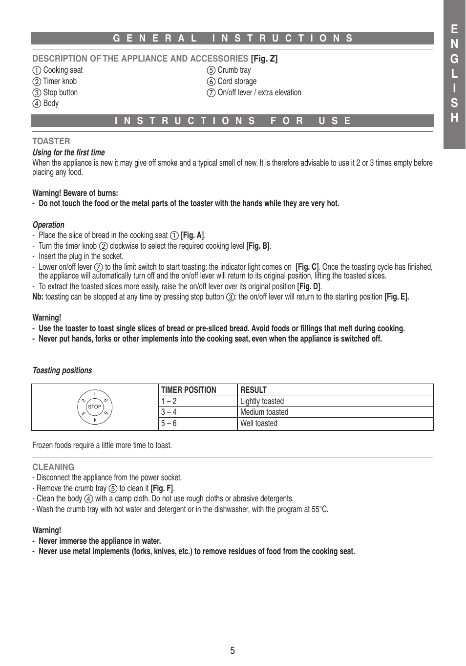 Imetec DOLCEVITA TS8 User Manual | Page 7 / 19