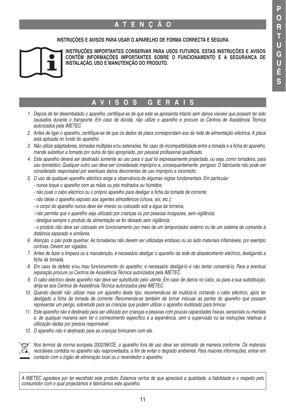 Imetec DOLCEVITA TS7 User Manual | Page 13 / 26