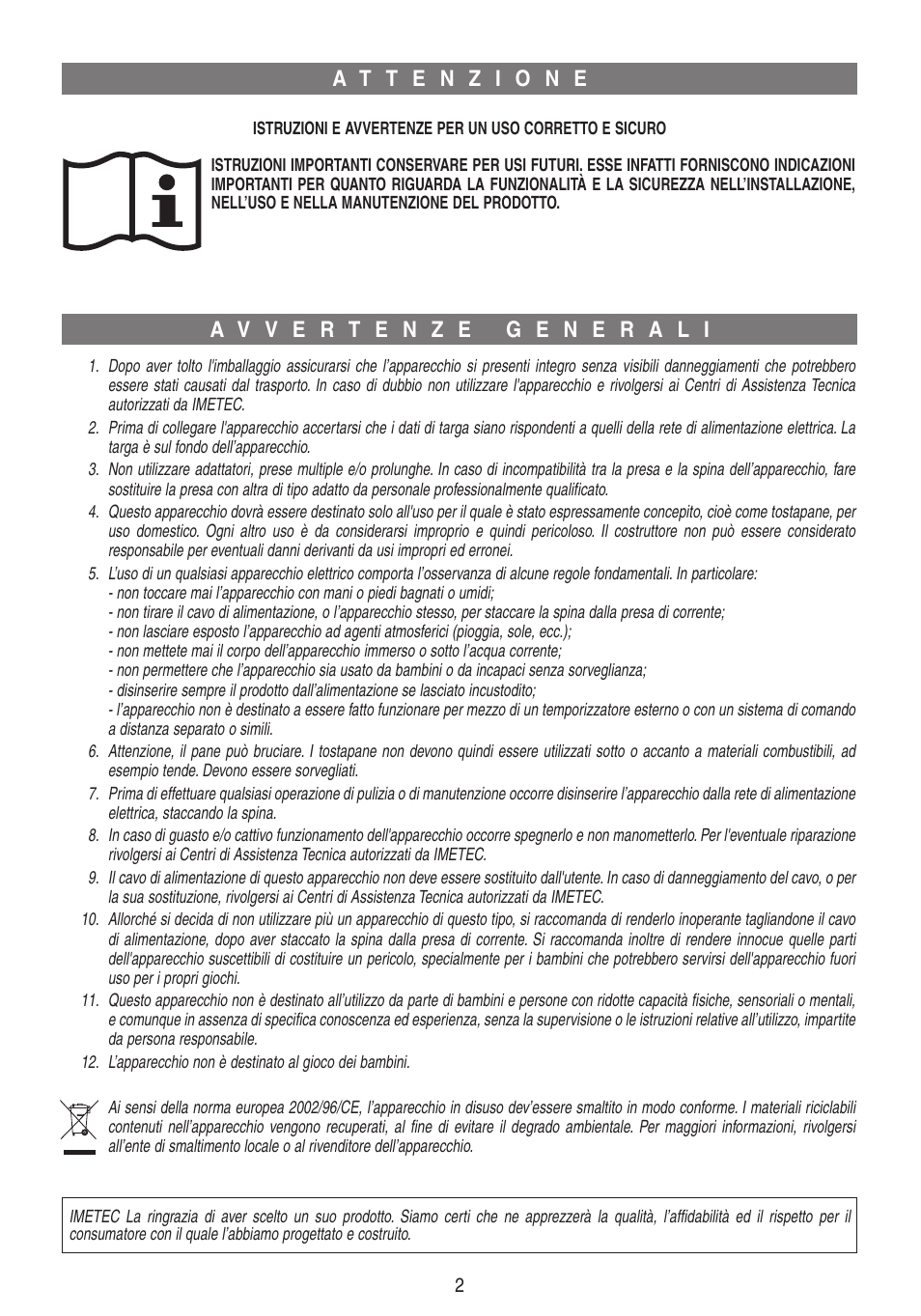 Imetec DOLCEVITA TS7 User Manual | Page 4 / 26