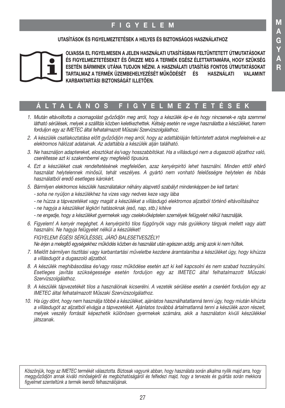 Imetec DOLCEVITA TS1 User Manual | Page 29 / 57
