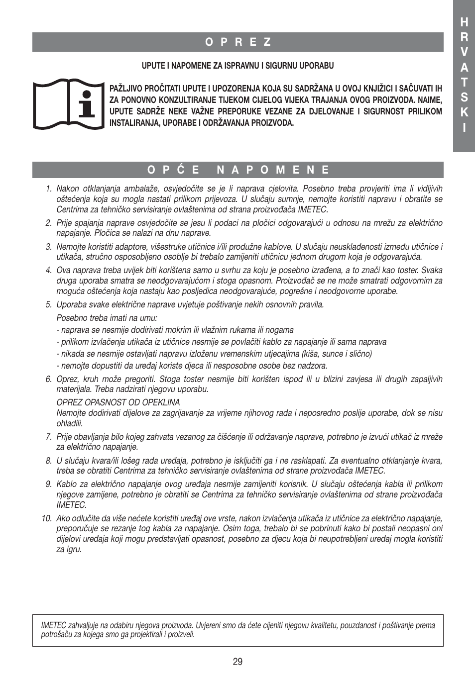 Imetec DOLCEVITA TS1 User Manual | Page 31 / 57