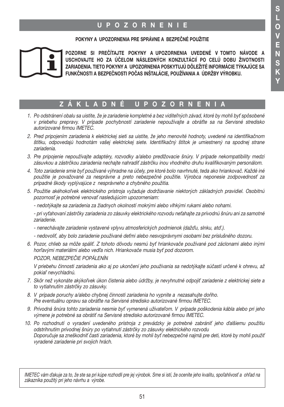Imetec DOLCEVITA TS1 User Manual | Page 53 / 57