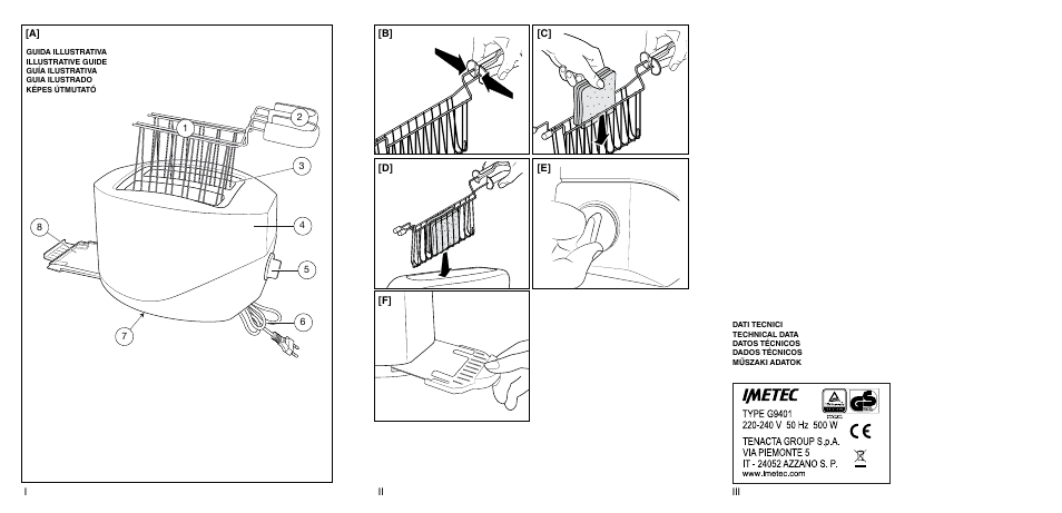 Imetec DOLCEVITA TS9 User Manual | Page 2 / 27