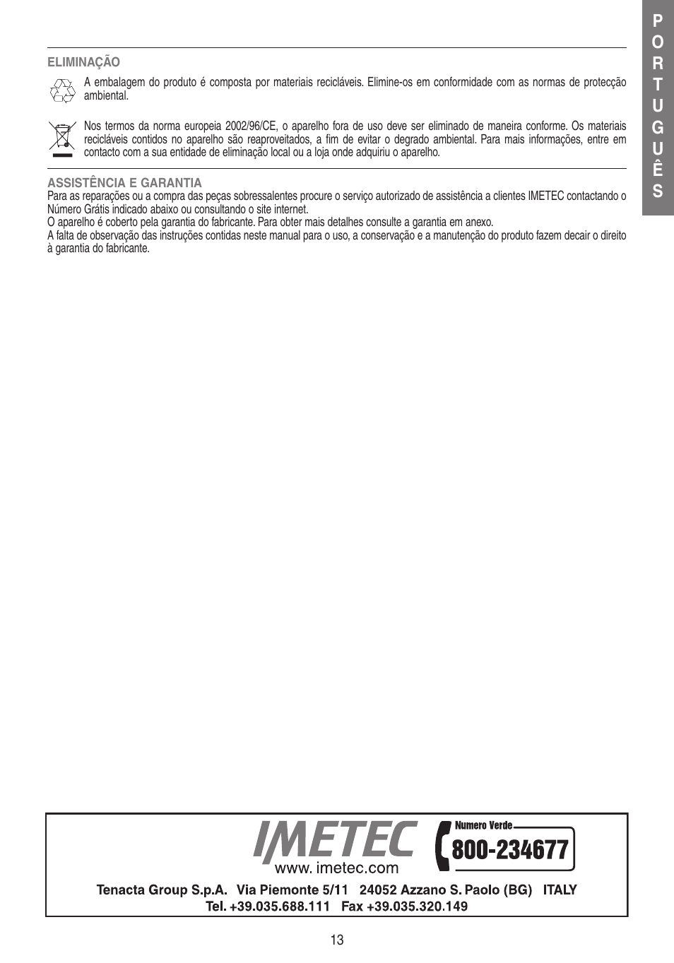 Imetec DOLCEVITA ST7 User Manual | Page 15 / 20
