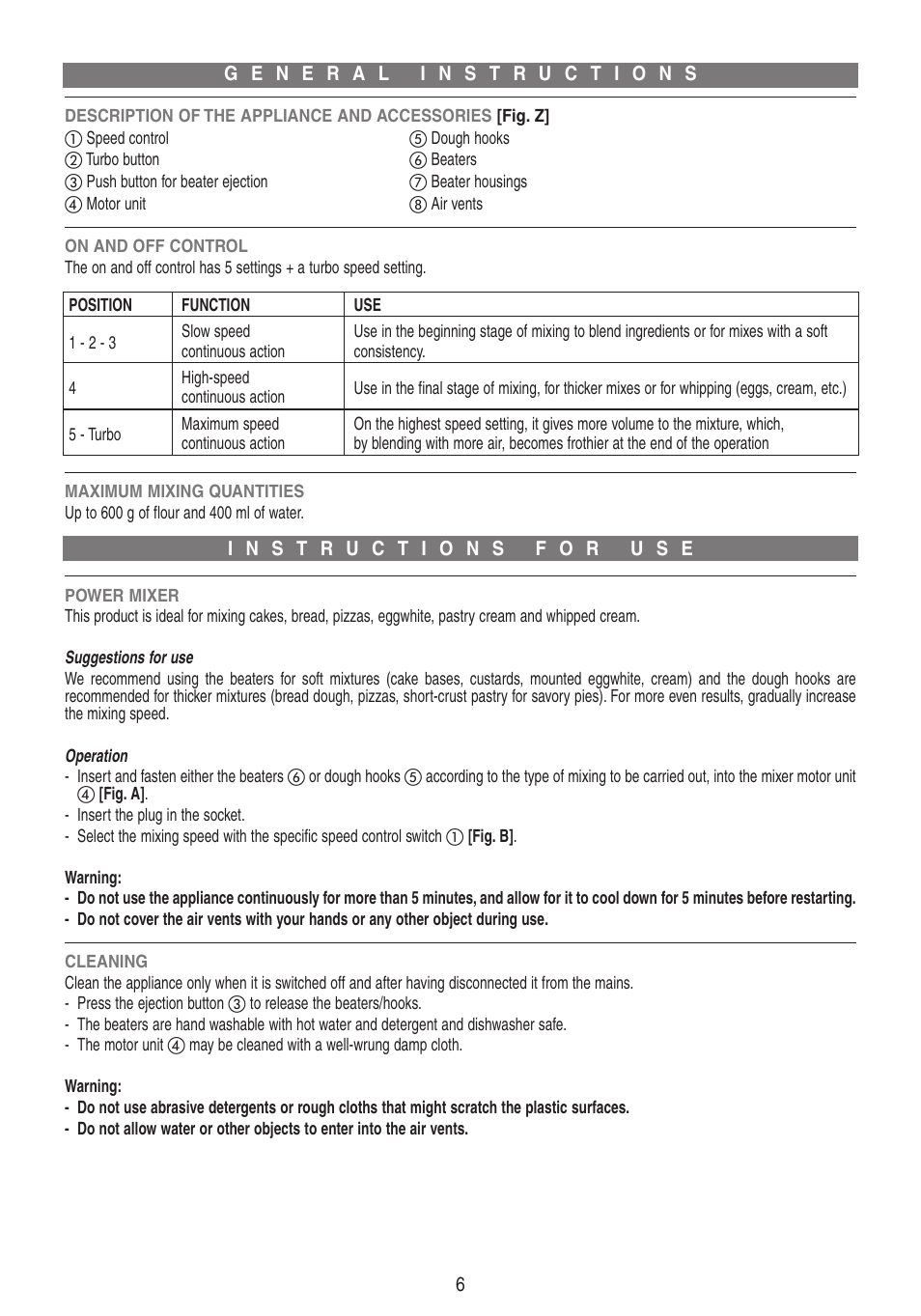 Imetec DOLCEVITA ST7 User Manual | Page 8 / 20