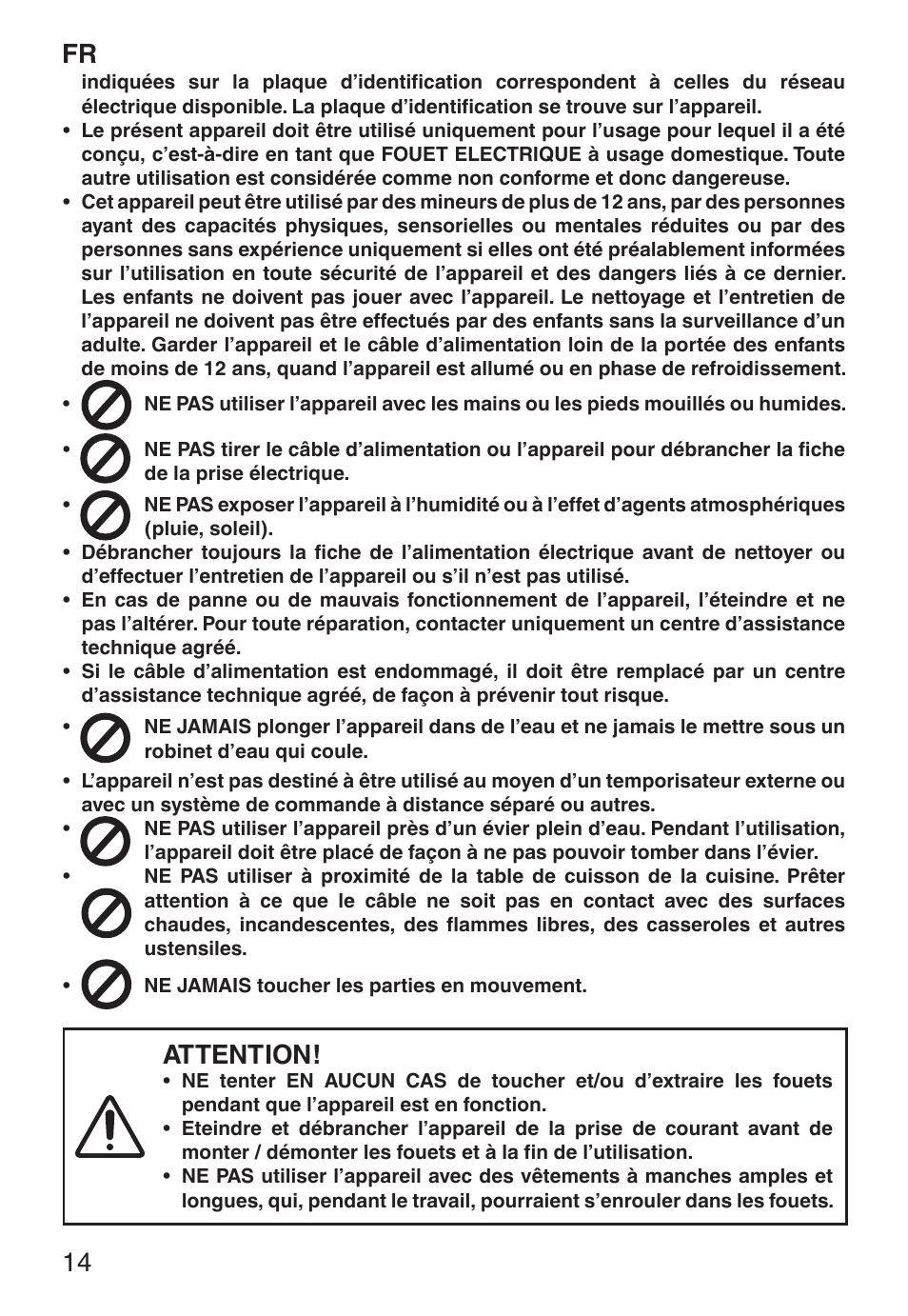 Attention | Imetec ECO ST User Manual | Page 19 / 34