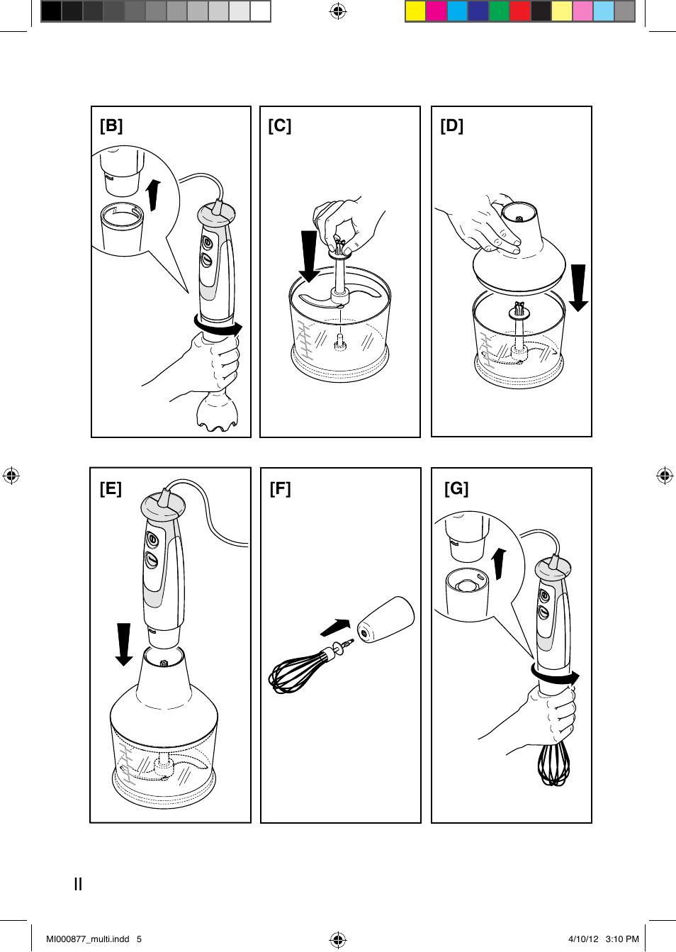 Imetec PROFESSIONAL SERIE HB 2000 User Manual | Page 5 / 54