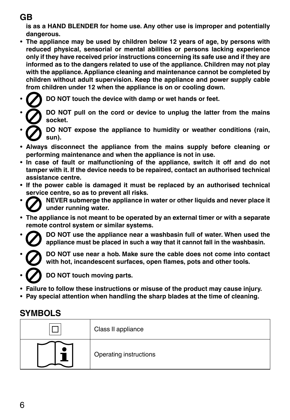 Symbols | Imetec ECO HB User Manual | Page 11 / 26